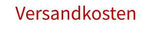 Versandkosten